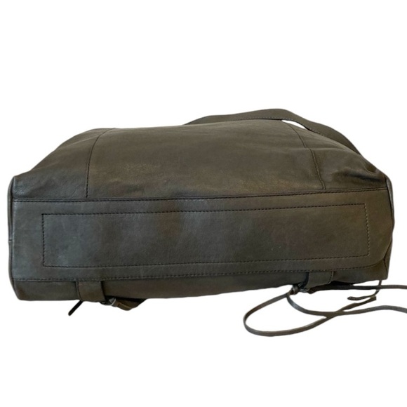 $495 Johnny Was Goatskin Leather Fringe Tote X Large Purse Italy Crossbody NWT - Picture 8 of 12